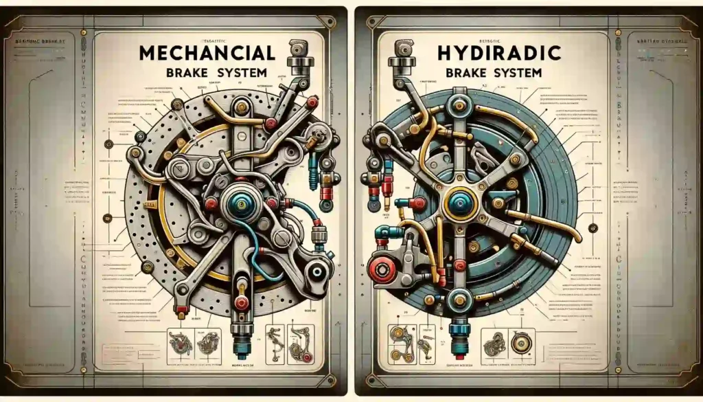 Difference Between Mechanical and Hydraulic Brake Types